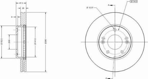 Remy RAD2100C - Brake Disc autospares.lv