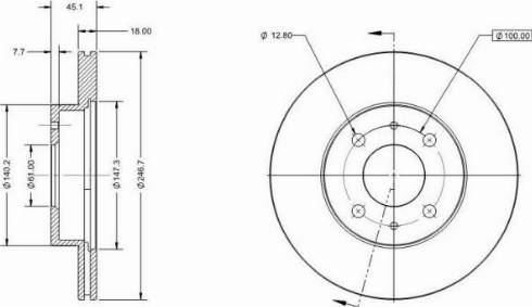 Remy RAD2113C - Brake Disc autospares.lv