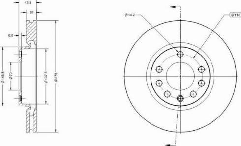 Remy RAD2184C - Brake Disc autospares.lv