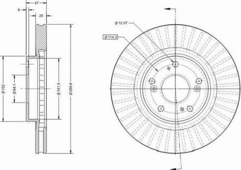 Remy RAD2183C - Brake Disc autospares.lv