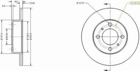 Remy RAD2133C - Brake Disc autospares.lv