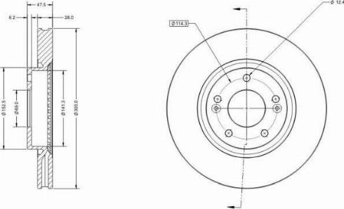 Remy RAD2865C - Brake Disc autospares.lv