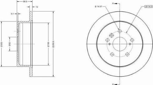 Remy RAD2867C - Brake Disc autospares.lv