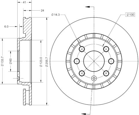 Remy RAD2879C - Brake Disc autospares.lv