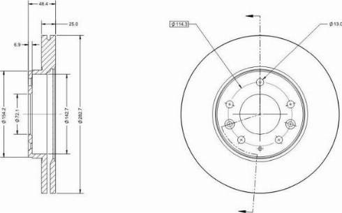 Remy RAD2874C - Brake Disc autospares.lv