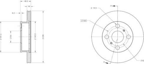 Remy RAD2394C - Brake Disc autospares.lv