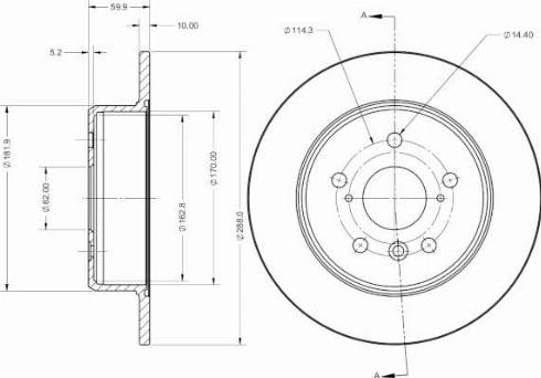 Remy RAD2396C - Brake Disc autospares.lv