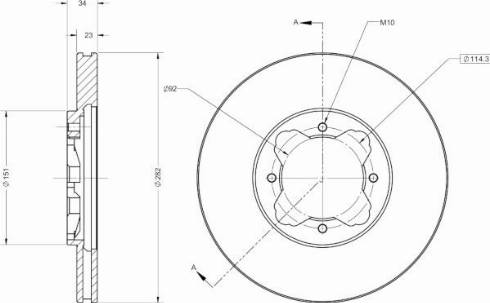 Remy RAD2340C - Brake Disc autospares.lv