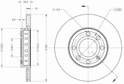 Remy RAD2347C - Brake Disc autospares.lv