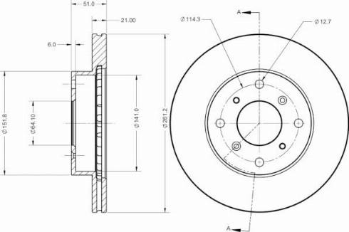 Remy RAD2364C - Brake Disc autospares.lv