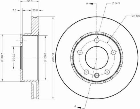 Remy RAD2308C - Brake Disc autospares.lv