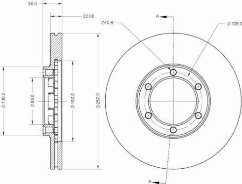 Remy RAD2259C - Brake Disc autospares.lv