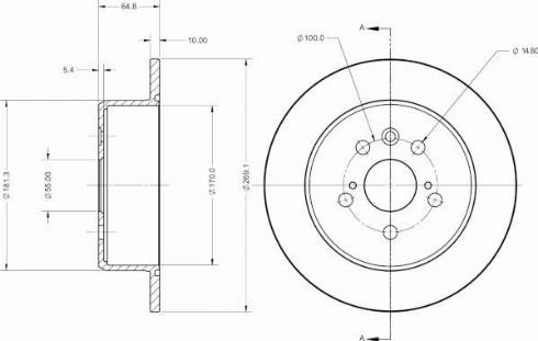 Remy RAD2264C - Brake Disc autospares.lv