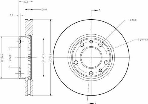 Remy RAD2260C - Brake Disc autospares.lv