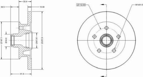 Remy RAD2268C - Brake Disc autospares.lv