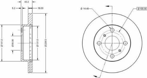 Remy RAD2205C - Brake Disc autospares.lv