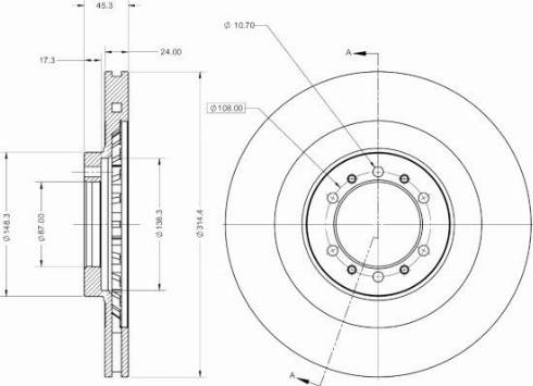 Remy RAD2208C - Brake Disc autospares.lv