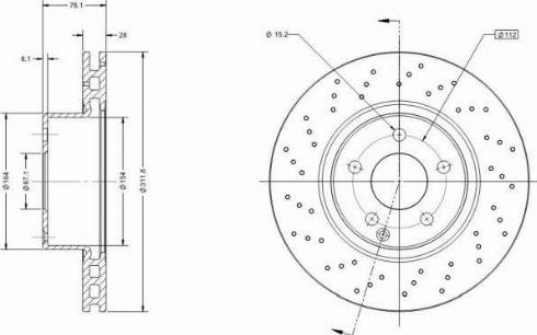 Remy RAD2283C - Brake Disc autospares.lv