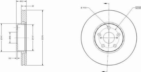 Remy RAD2287C - Brake Disc autospares.lv