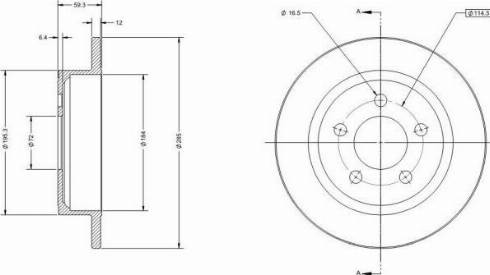 Remy RAD2227C - Brake Disc autospares.lv