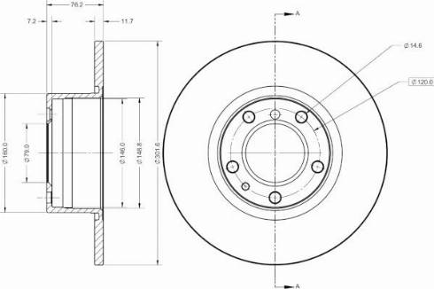 Remy RAD2277C - Brake Disc autospares.lv