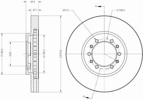 Remy RAD2741C - Brake Disc autospares.lv