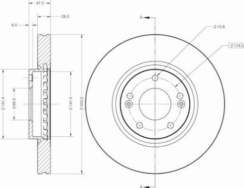 Remy RAD2761C - Brake Disc autospares.lv