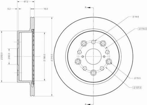 Remy RAD2786C - Brake Disc autospares.lv