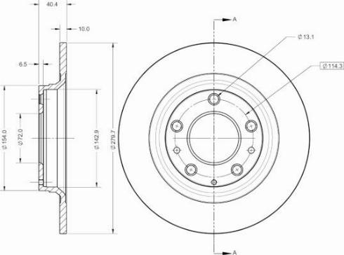 Remy RAD2734C - Brake Disc autospares.lv