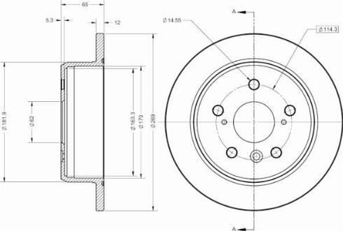 Remy RAD2725C - Brake Disc autospares.lv