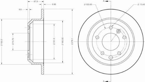 Remy RAD2728C - Brake Disc autospares.lv