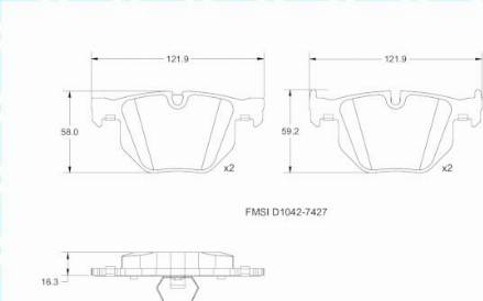 Remy RAP1462 - Brake Pad Set, disc brake autospares.lv