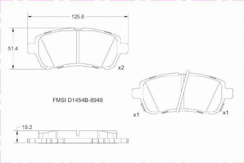 Remy RAP1578 - Brake Pad Set, disc brake autospares.lv