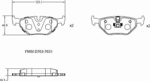 Remy RAP1044 - Brake Pad Set, disc brake autospares.lv