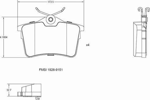 Remy RAP1059 - Brake Pad Set, disc brake autospares.lv