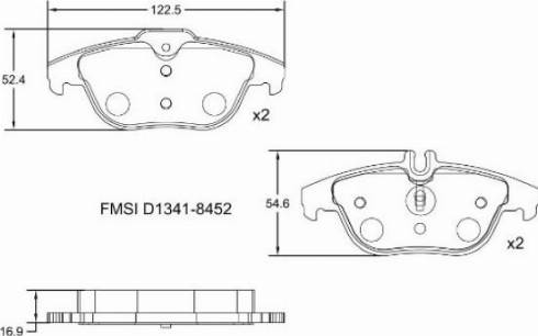 Remy RAP1065 - Brake Pad Set, disc brake autospares.lv