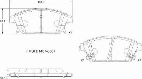 Remy RAP1061 - Brake Pad Set, disc brake autospares.lv