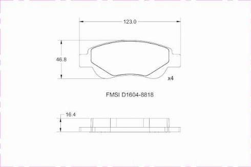 Remy RAP1068 - Brake Pad Set, disc brake autospares.lv