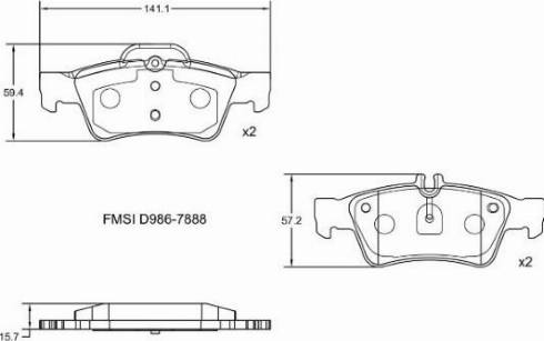 Remy RAP1062 - Brake Pad Set, disc brake autospares.lv