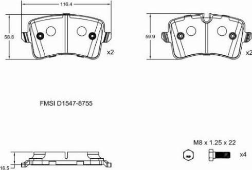 Remy RAP1084 - Brake Pad Set, disc brake autospares.lv