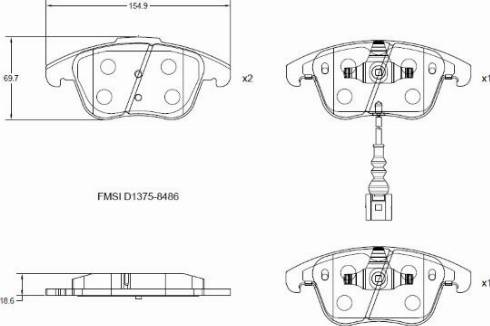 Remy RAP1031 - Brake Pad Set, disc brake autospares.lv