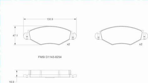 Remy RAP1032 - Brake Pad Set, disc brake autospares.lv