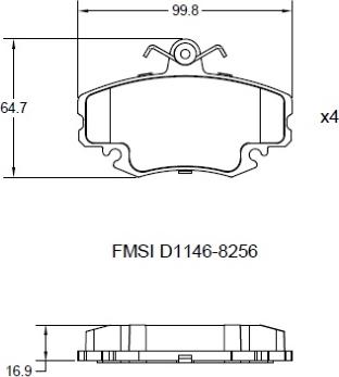Remy RAP1021 - Brake Pad Set, disc brake autospares.lv
