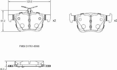 Remy RAP1022 - Brake Pad Set, disc brake autospares.lv