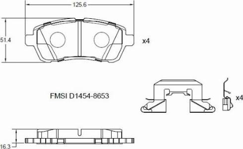 Remy RAP1027 - Brake Pad Set, disc brake autospares.lv