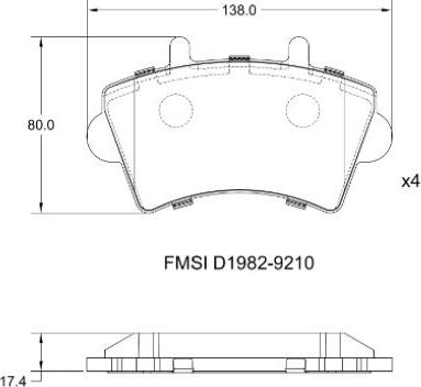 Remy RAP1106 - Brake Pad Set, disc brake autospares.lv