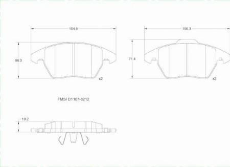 Remy RAP1397 - Brake Pad Set, disc brake autospares.lv