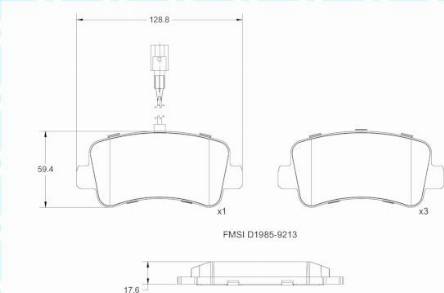 Remy RAP1361 - Brake Pad Set, disc brake autospares.lv