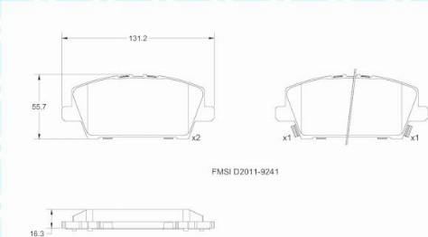 Remy RAP1278 - Brake Pad Set, disc brake autospares.lv