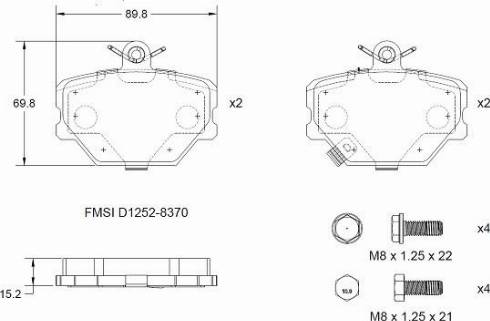 Remy RAP2107 - Brake Pad Set, disc brake autospares.lv